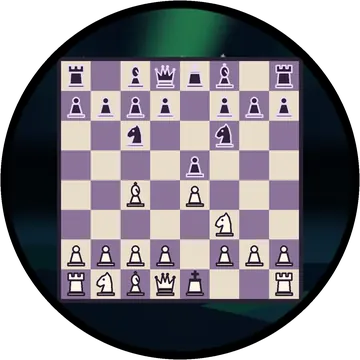 Moonrise Chess playing on a round watch screen, view 1