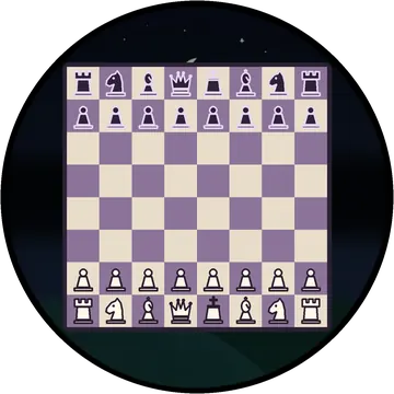Moonrise Chess playing on a round watch screen, view 2