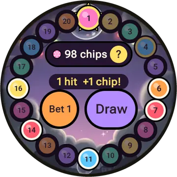 Jellybean Keno playing on a round watch screen, view 1