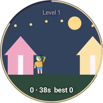 Someone Help Me playing on a round watch screen, view 2