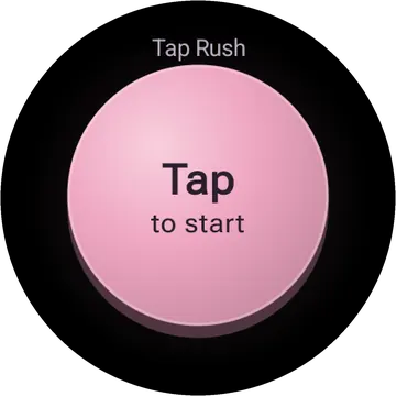 Tap Rush playing on a round watch screen, view 1